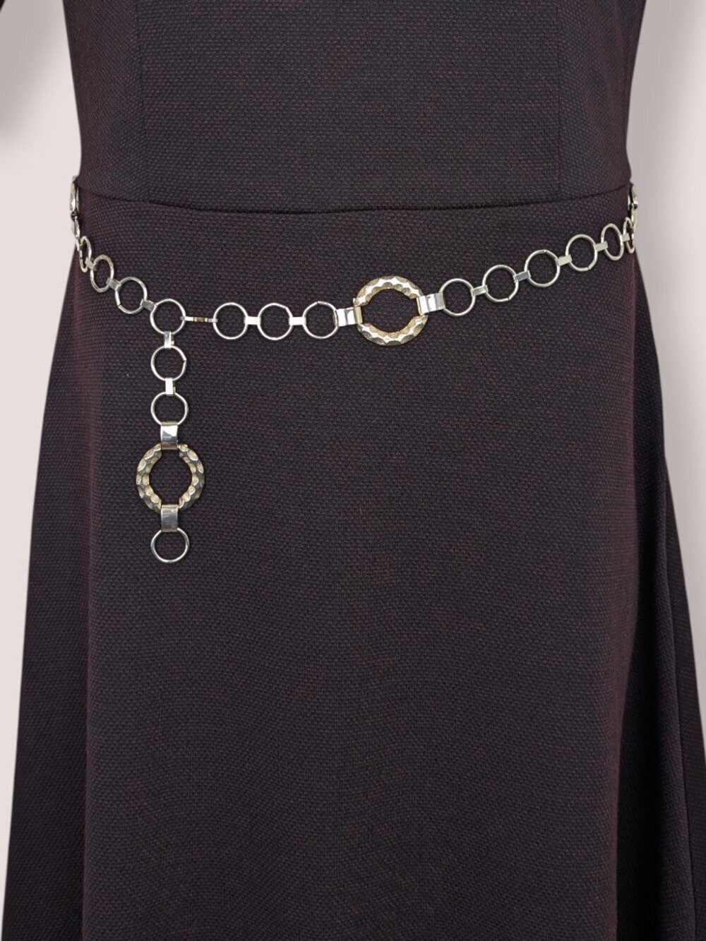 (2/$20) V. Distresed Metal Circle Link Belt